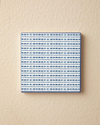 Blue Checked Seramik Bardak Altlığı Mavi
