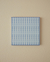 Blue Checked Seramik Nihale Mavi