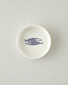 Blue Fishy Seramik Kase 10 cm Beyaz - Lacivert