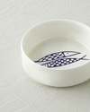 Blue Fishy Seramik Kase 10 cm Beyaz - Lacivert