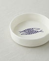 Blue Fishy Seramik Kase 13 cm Beyaz - Lacivert