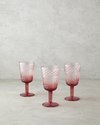Blush Cam 3'lü Kadeh 280 ml Pembe