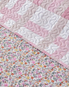 Blushing Blooms Çok Amaçlı Çift Kişilik Yatak Örtüsü Takımı 200x220 cm Pembe