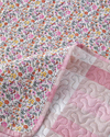 Blushing Blooms Çok Amaçlı King Size Yatak Örtüsü Takımı 240x220 cm Pembe