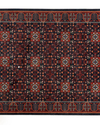 Boho Chic Jakarlı Dokuma Dekoratif Halı Bordo-Lacivert