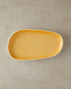 Boho New Bone China Kayık Tabak 27 cm Sarı