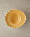 Boho New Bone China Makarna Servis Tabağı 24 cm Sarı