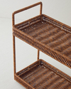 Boho Rattan Katlı Servis 32,5x18x34 cm Kahverengi