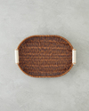 Boho Rattan Tepsi 29x20x3 cm Kahverengi