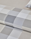 Bold Pattern Kolay Ütülenir Çift Kişilik Nevresim Takımı 200x220 cm Taş Rengi