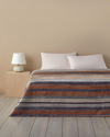 Bold Stripe Akrilik Tek Kişilik Battaniye 150x200 cm Antrasit