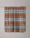 Bold Stripe Pamuk Akrilik Çift Kişilik Battaniye 200x220 cm Koyu Gri