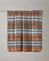 Bold Stripe Pamuk Akrilik Tek Kişilik Battaniye 150x200 cm Koyu Gri