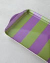 Boldband Melamin Tepsi 23x14 cm Yeşil-mor