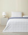 Border Dots Kolay Ütülenir Çift Kişilik Nevresim Takımı 200x220 cm Lacivert