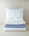 Border Dots Kolay Ütülenir Çift Kişilik Nevresim Takımı 200x220 cm Lacivert
