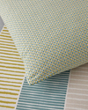 Border Line Kolay Ütülenir Çift Kişilik Nevresim Takımı 200x220 cm Yeşil-Bej