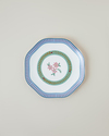 Botanical Romance New Bone Pasta Tabağı 20 cm Mavi - Yeşil
