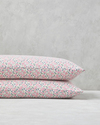 Bright Floral Kolay Ütülenir 2'li Yastık Kılıfı 50x70 cm Pembe