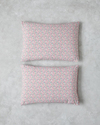 Bright Floral Kolay Ütülenir 2'li Yastık Kılıfı 50x70 cm Pembe