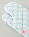 Bright Floral Polyester 2'li Mutfak Seti 17x30 Cm + 20x20 Cm Pembe - Yeşil