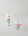 Bright Parade Cam Kavanoz 500 ml Kırmızı - Beyaz