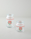 Bright Parade Cam Kavanoz 880 ml Kırmızı - Beyaz