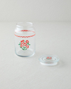 Bright Parade Cam Kavanoz 880 ml Kırmızı - Beyaz