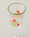 Bright Petals Cam 3'lü Ayaklı Bardak 120 ml Renkli