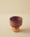 Bubble Wood Ceviz Ayaklı Kase Kahverengi