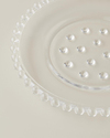 Bubbles Cam Pasta Tabağı 19 cm Şeffaf