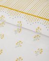 Butter Bloom Pamuklu Tek Kişilik Nevresim Seti 160x220 cm Hardal