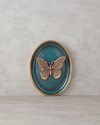 Butterfly Polyresin Duvar Aksesuarı Lacivert