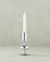 Candlestick Cam Tekli Şamdan Silver