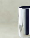 Candlestick Cam Tekli Şamdan Silver