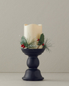 Candlestick Ledli Dekoratif Aydınlatma 9,7x9,7x23 cm Siyah