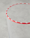 Candy Cane Stripe Cam Bardak 510 ML Kırmızı