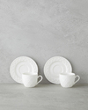Carmen New Bone China 12 Parça 6 Kişilik Kahve Fincan Takımı 100 ml Beyaz