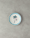Carnival Palm Bone Porselen Pasta Tabağı 20 cm Mavi-yeşil