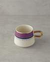 Carnival Path Stoneware Kupa Fuşya-Yeşil