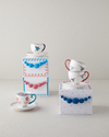 Carnival Sparrow New Bone China Kahve Fincan Takımı 4 Parça 2 Kişilik Fuşya