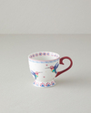 Carnival Sparrow New Bone China Kupa Fuşya