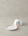Carnival Time New Bone China Tereyağlık Beyaz - Mavi