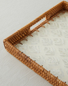 Celestine Rattan Tepsi 30x30 cm Kahverengi