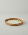 Celina Rattan Tepsi 28 cm Kahverengi