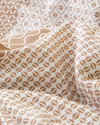 Chain Patch Kolay Ütülenir Çarşaflı Tek Kişilik Nevresim Takımı 160x220 cm Turuncu
