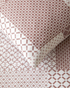 Chain Patch Kolay Ütülenir Çift Kişilik Nevresim Takımı 200x220 cm Mürdüm