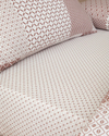 Chain Patch Kolay Ütülenir Tek Kişilik Nevresim Takımı 160x220 cm Mürdüm