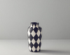 Checker Dolomite Vazo Siyah