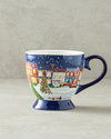 Cheerful Night New Bone China Kupa 460 ml Lacivert
